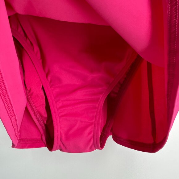 Lands' End One Piece Swimsuit XS Swim Dress Tulip Wrap Pink Chlorine Resist NWT - Picture 12 of 12